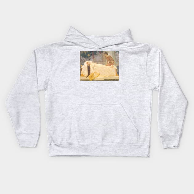 The Sleeping Princess, John Duncan Kids Hoodie by immortalpeaches